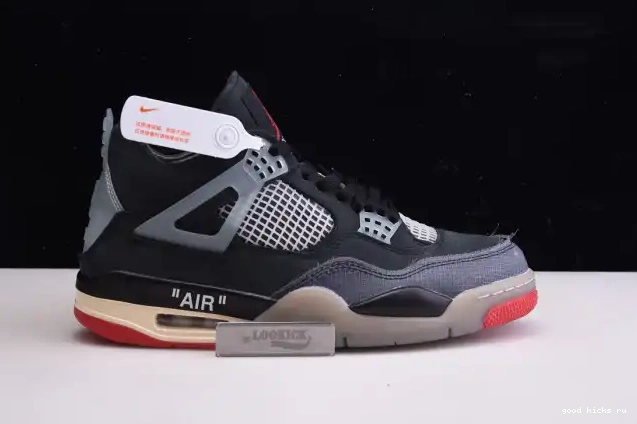 CV9388-001 x Jordan Bred Off White Air 4 Retro 0624